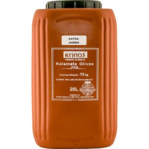 KRINOS Kalamata Olives - Extra Jumbo 12kg