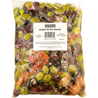 KRINOS Mixed Olive Salad 5lb KRINOS Mixed Olive Salad 5lb