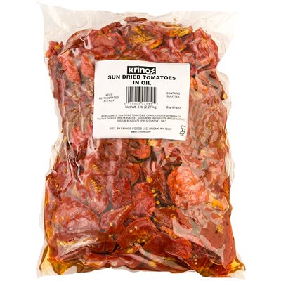 KRINOS Sun-Dried Tomatoes in Oil 5lb KRINOS Sun-Dried Tomatoes in Oil 5lb