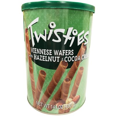 KRINOS Twisties Viennese Wafers - Hazelnut 400g KRINOS Twisties Viennese Wafers - Hazelnut 400g