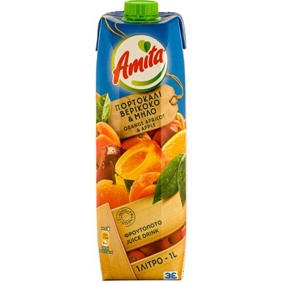 AMITA Orange, Apple & Apricot Nectar 1L