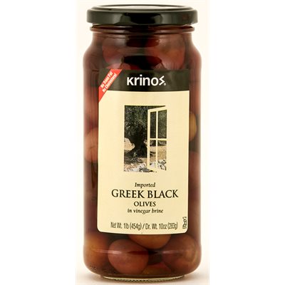 KRINOS Greek Black Olives 1lb