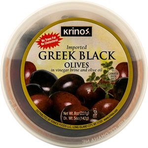 KRINOS Black Olives 8oz