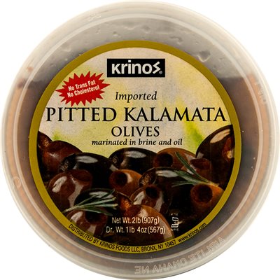 KRINOS Pitted Kalamata Olives 32oz KRINOS Pitted Kalamata Olives 32oz