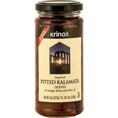 KRINOS Pitted Kalamata Olives 8oz