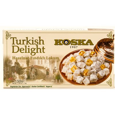 KOSKA Turkish Delight Hazelnut Lokum 500g