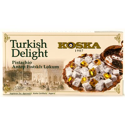 KOSKA Turkish Delight Pistachio Lokum 500g