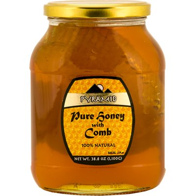 PYRAMID Honey with comb 1100g