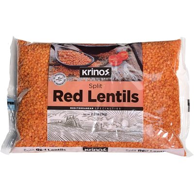 KRINOS Split Red Lentils 1kg KRINOS Split Red Lentils 1kg