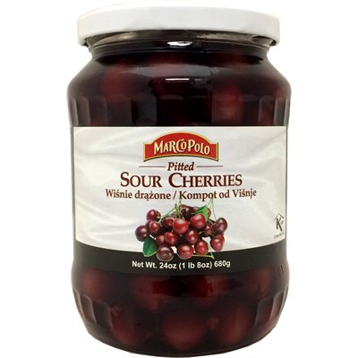 MARCO POLO Pitted Sour Cherries 24oz