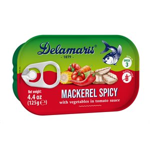 DELAMARIS Spicy Mackerel with vegetables 125g