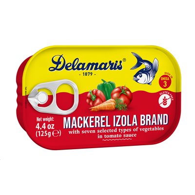 DELAMARIS Izola Mackerel Salad 125g tin DELAMARIS Izola Mackerel Salad 125g tin