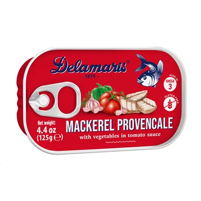 DELAMARIS Provencale Mackerel Salad 125g tin DELAMARIS Provencale Mackerel Salad 125g tin