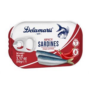 DELAMARIS Spicy Sardines 90g tin