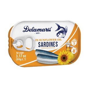 Delamaris Sardines in Sunflower Oil 90g