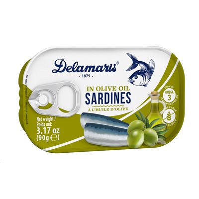 DELAMARIS Sardines in Olive Oil 90g tin DELAMARIS Sardines in Olive Oil 90g tin