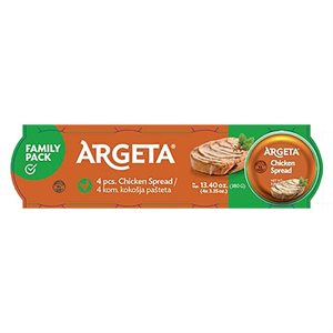 KOLINSKA Argeta Chicken Spread Family Pack 4x95g
