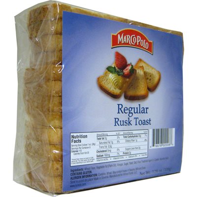 MARCO POLO Regular Golden Rusks 7.7oz MARCO POLO Regular Golden Rusks 7.7oz