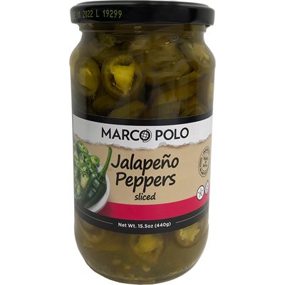 MARCO POLO Sliced Jalapeno Peppers 15.5oz