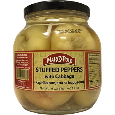 MARCO POLO Stuffed Peppers with cabbage 49oz MARCO POLO Stuffed Peppers with cabbage 49oz