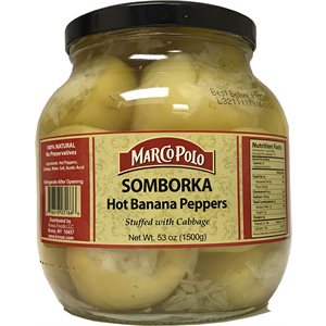 MARCO POLO Hot Banana Peppers stuffed with cabbage (Somborka) 1500g