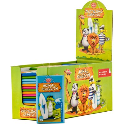 KRAS Animal Kingdom Chocolate Bars 15g bar KRAS Animal Kingdom Chocolate Bars 15g bar