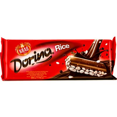 KRAS Dorina Chocolate with Puffed Rice 220g