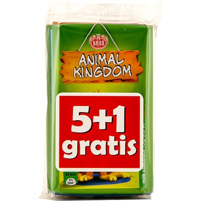 KRAS Animal Kingdom Milk Chocolate (5+1 gratis) 90g