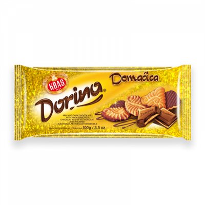 Dorina Chocolate with Domacica Biscuits 100g Dorina Chocolate with Domacica Biscuits 100g