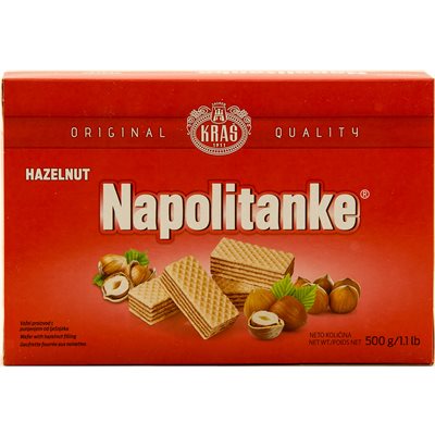 KRAS Napolitanke Hazelnut Wafers 500g KRAS Napolitanke Hazelnut Wafers 500g