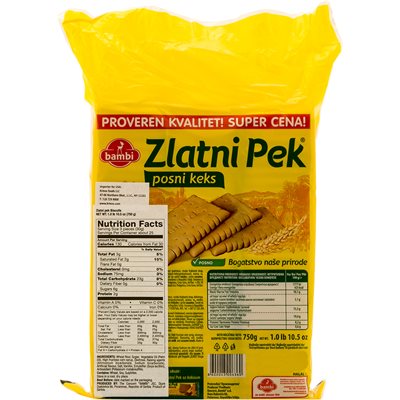 BAMBI "Zlatni Pek" Tea Biscuits 750g BAMBI "Zlatni Pek" Tea Biscuits 750g