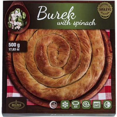 KLAS Family Burek Spinach Pie Zeljanica 500g KLAS Family Burek Spinach Pie Zeljanica 500g