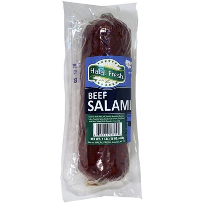 halal fresh salami beef 1lb