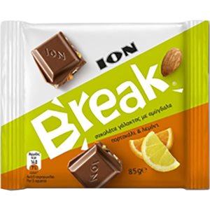 ION Break Milk Chocolate with orange and lemon 85g